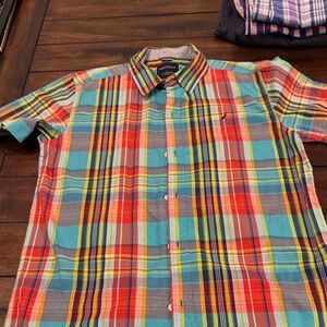 Nautica Boy’s Multicolor Plaid Shirt